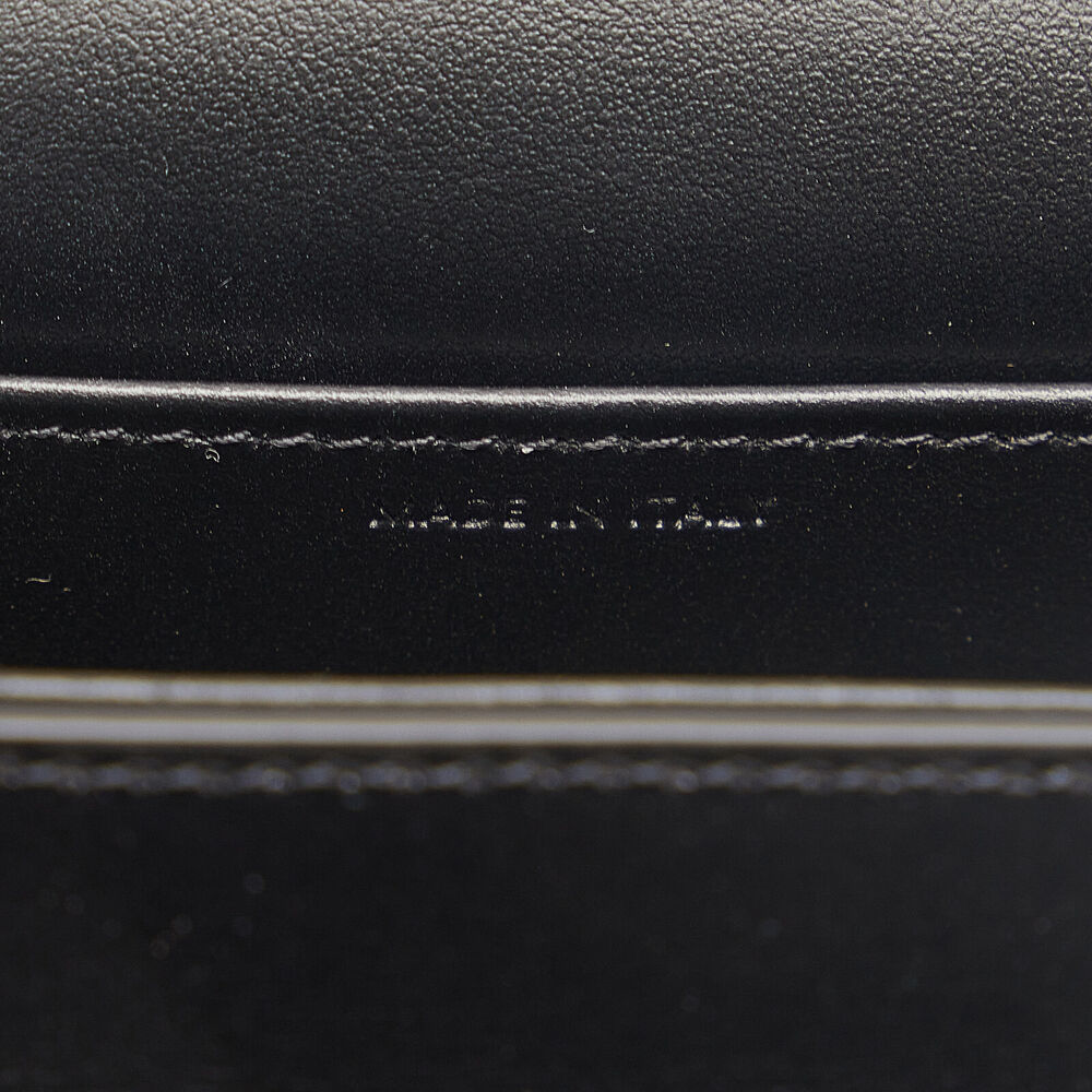 Auth Celine Mini Triomphe Black Calf #146749C15B - Picture 7 of 10